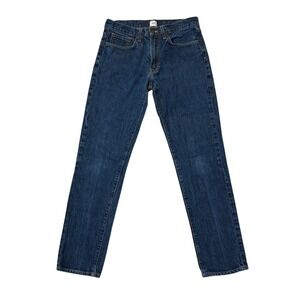 Lands‎ End Canvas 1963 Mens Jeans 31x32 Slim Fit Dark Wash Denim Pants